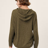 Camisola com Capuz em Malha de Lã Merino 100% Extrafina SIA