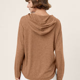 Camisola com Capuz em Malha de Lã Merino 100% Extrafina SIA
