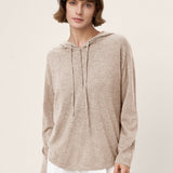 Camisola com Capuz em Malha de Lã Merino 100% Extrafina SIA