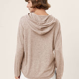 Camisola com Capuz em Malha de Lã Merino 100% Extrafina SIA