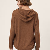 Camisola com Capuz em Malha de Lã Merino 100% Extrafina SIA