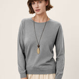 Camisola Essencial em Lã Merino Extrafina 100% Gola Redonda BRIDGET
