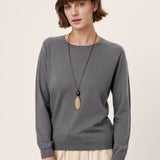 Camisola Essencial em Lã Merino Extrafina 100% Gola Redonda BRIDGET