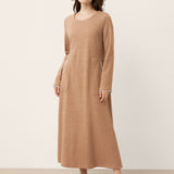 Vestido Maxi em Linho e Algodão com Blocos de Cor e Bolso CLEMENTINE