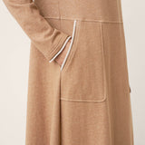 Vestido Maxi em Linho e Algodão com Blocos de Cor e Bolso CLEMENTINE