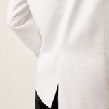 Blazer Cruzado com Lapela de Pico em Linho IRIS
