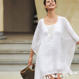 Conjunto de Vestido Curto e Vestido Tipo Camisa de Linho CASS