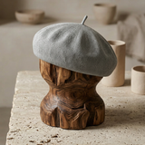 Linen Knit Beret Hat for Women Lightweight Breathable Summer Artist Cap