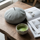 Linen Knit Beret Hat for Women Lightweight Breathable Summer Artist Cap