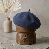 Linen Knit Beret Hat for Women Lightweight Breathable Summer Artist Cap