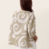 Linen Layered Asymmetric Top NOREEN