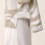 Linen Layered Asymmetric Top NOREEN