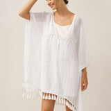 Conjunto de Vestido Curto e Vestido Tipo Camisa de Linho CASS
