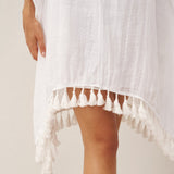 Conjunto de Vestido Curto e Vestido Tipo Camisa de Linho CASS