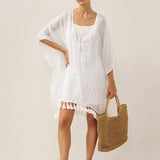 Conjunto de Vestido Curto e Vestido Tipo Camisa de Linho CASS
