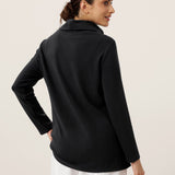 Camisola Elástica de Gola Alta com Botões Lenzing Modal® ZARIA