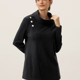 Camisola Elástica de Gola Alta com Botões Lenzing Modal® ZARIA