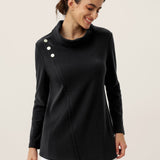 Camisola Elástica de Gola Alta com Botões Lenzing Modal® ZARIA