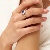 Anel de Safira Requintado - Blue Rhyme Starlight
