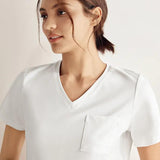T-shirt Básica Clássica de Bambu em Malha Elástica BELLE