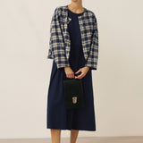 Casaco Casual Reversível de Linho Tencel com Gola Redonda CHLOE