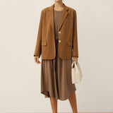 Blazer CASSIDY com Corte Adaptado em Linho Tencel