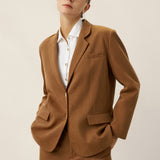 Blazer CASSIDY com Corte Adaptado em Linho Tencel