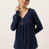 Blusa Elástica de Bambu Viscose com Pregas e Acabamentos ZINNIA