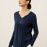 Blusa Elástica de Bambu Viscose com Pregas e Acabamentos ZINNIA