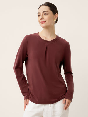 Camisola de Lã e Lyocell com Gola Torcida NERISSA