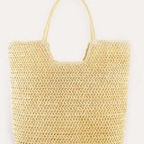 Ring Handle Woven Tote